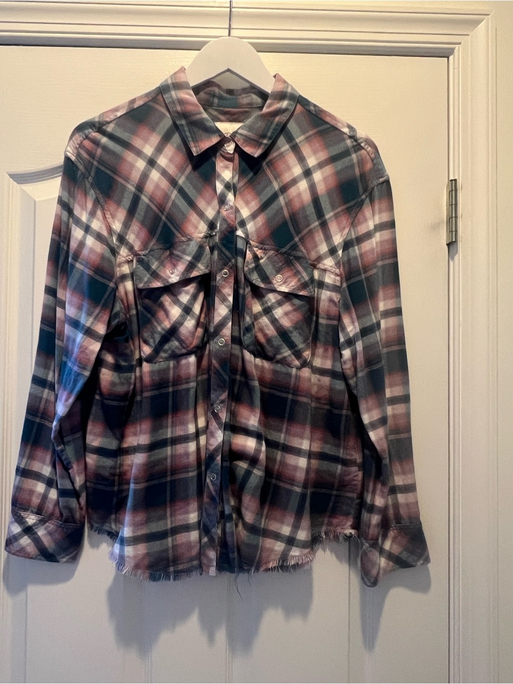 Rails Pink & Blue Plaid shirt Jacket